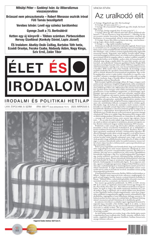 Élet és Irodalom irodalmi és politikai hetilap - LXVII. ÉVFOLYAM, 09. SZÁM